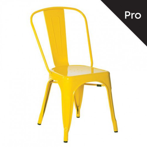 RELIX Καρέκλα-Pro, Μέταλλο Βαφή Κίτρινο 45x51x85cm/Ε5191,9 Εξωτερικού Χώρου