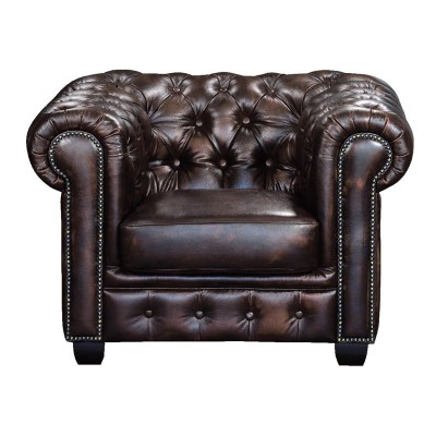 CHESTERFIELD Birmingham Πολυθρόνα Σαλονιού Καθιστικού,Δέρμα Απόχρωση Καφέ 103x92x72cm/Ε9574,1 CHESTERFIELD Birmingham Πολυθρόνα Σαλονιού Καθιστικού,Δέρμα Απόχρωση Καφέ 103x92x72cm/Ε9574,1
