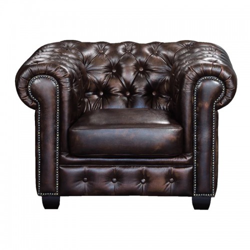 CHESTERFIELD Birmingham Πολυθρόνα Σαλονιού Καθιστικού,Δέρμα Απόχρωση Καφέ 103x92x72cm/Ε9574,1 CHESTERFIELD Birmingham Πολυθρόνα Σαλονιού Καθιστικού,Δέρμα Απόχρωση Καφέ 103x92x72cm/Ε9574,1