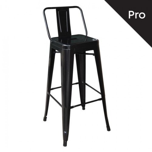 RELIX Σκαμπό Bar-Pro με Πλάτη, Μέταλλο Βαφή Μαύρο 43x43x76/100cm/Ε5199,1 RELIX Σκαμπό Bar-Pro με Πλάτη, Μέταλλο Βαφή Μαύρο 43x43x76/100cm/Ε5199,1
