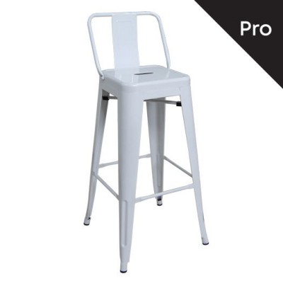 RELIX Σκαμπό Bar-Pro με Πλάτη, Μέταλλο Βαφή Άσπρο 43x43x76/100cm/Ε5199 RELIX Σκαμπό Bar-Pro με Πλάτη, Μέταλλο Βαφή Άσπρο 43x43x76/100cm/Ε5199