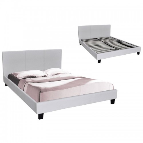 WILTON Κρεβάτι Διπλό, για Στρώμα 160x200cm, PU Άσπρο 169x213x89cm/Ε8054,1 Υπνοδωμάτιο WILTON Κρεβάτι Διπλό, για Στρώμα 160x200cm, PU Άσπρο 169x213x89cm/Ε8054,1 Υπνοδωμάτιο