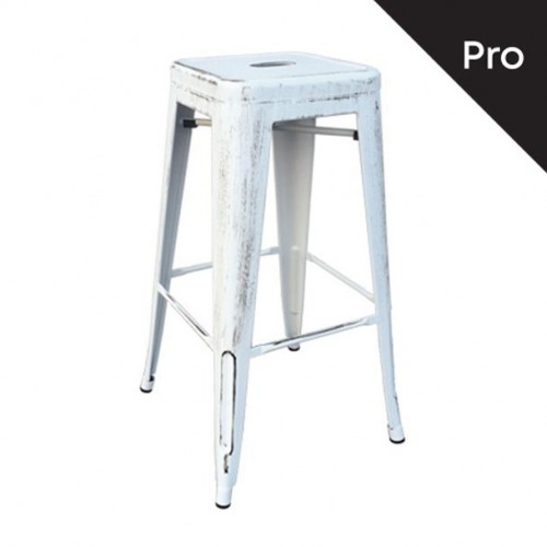 RELIX Σκαμπό Bar-Pro, Μέταλλο Βαφή Antique White 43x43 H.76cm/Ε5190,12 Σκαμπώ RELIX Σκαμπό Bar-Pro, Μέταλλο Βαφή Antique White 43x43 H.76cm/Ε5190,12 Σκαμπώ