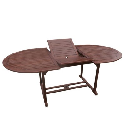 GARDEN Τραπέζι Επεκτεινόμενο Oval, Ξύλο Acacia 150/200x100 H.74cm/Ε20211,9