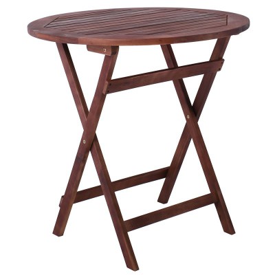 EASY Τραπέζι Πτυσσόμενο Ξύλο Acacia Φ70cm H.70cm/Ε20084,9