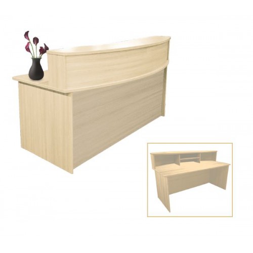 Reception 180 Απόχρωση Beech 180x90x105cm/ΕΟ116,1 Έπιπλα Γραφείου