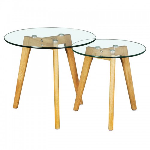 TARGET Τραπεζάκι Βοηθητικό Ξύλο - Γυαλί 8mm Φ 40cm H.41cm/Ε7745,2 Σαλόνι TARGET Τραπεζάκι Βοηθητικό Ξύλο - Γυαλί 8mm Φ 40cm H.41cm/Ε7745,2 Σαλόνι