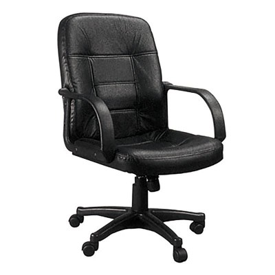 BF1300 Πολυθρόνα Γραφείου PU Μαύρο 57x64x90/100cm/ΕΟ532