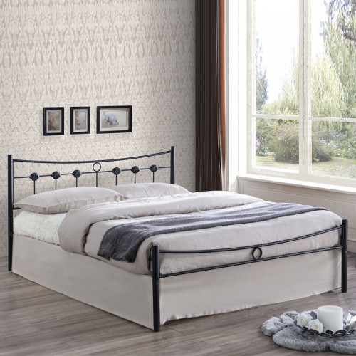 DUGAN Κρεβάτι Διπλό, για Στρώμα 150x200cm, Μέταλλο Βαφή Μαύρο 156x205x83cm/Ε8069 Υπνοδωμάτιο DUGAN Κρεβάτι Διπλό, για Στρώμα 150x200cm, Μέταλλο Βαφή Μαύρο 156x205x83cm/Ε8069 Υπνοδωμάτιο