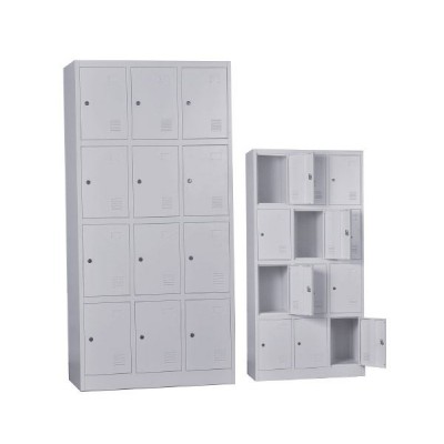LOCKER 12 Θέσεων Μέταλλο Βαφή Γκρι 90x40x185cm/Ε6004,1