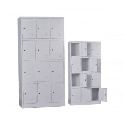 LOCKER 12 Θέσεων Μέταλλο Βαφή Γκρι 90x40x185cm/Ε6004,1 LOCKER 12 Θέσεων Μέταλλο Βαφή Γκρι 90x40x185cm/Ε6004,1