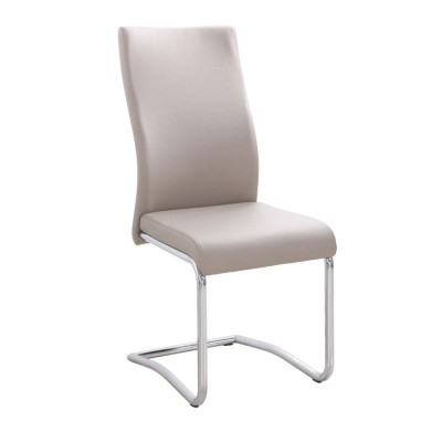 ΣΕΤ BENSON Καρέκλα Μέταλλο Χρώμιο, PVC Cappuccino 43x58x98cm/ΕΜ931,2 ΣΕΤ BENSON Καρέκλα Μέταλλο Χρώμιο, PVC Cappuccino 43x58x98cm/ΕΜ931,2