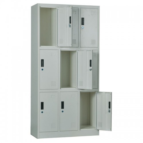 LOCKER 9 Θέσεων Φοριαμός - Ερμάριο, Μέταλλο Βαφή Γκρι 90x40x185cm/Ε6003,1 Εξωτερικού Χώρου LOCKER 9 Θέσεων Φοριαμός - Ερμάριο, Μέταλλο Βαφή Γκρι 90x40x185cm/Ε6003,1 Εξωτερικού Χώρου