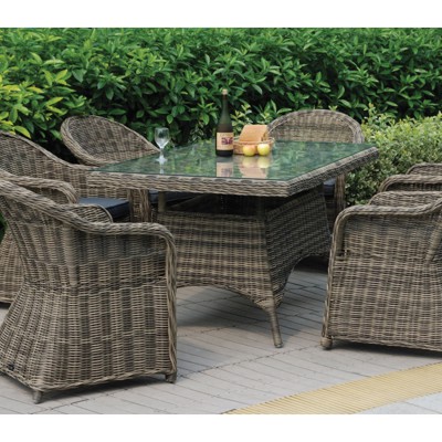 MONTANA Πολυθρόνα Τραπεζαρίας Κήπου ALU, Wicker Φ5mm Grey Brown,Μαξιλάρι Ανθρακί 60x72x85cm/Ε653 MONTANA Πολυθρόνα Τραπεζαρίας Κήπου ALU, Wicker Φ5mm Grey Brown,Μαξιλάρι Ανθρακί 60x72x85cm/Ε653