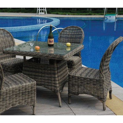 ΣΕΤ MONTANA Καρέκλα Τραπεζαρίας Κήπου ALU, Φ5mm Round Wicker Grey Brown, Μαξιλάρι Ανθρακί 48x65x91cm/Ε654 ΣΕΤ MONTANA Καρέκλα Τραπεζαρίας Κήπου ALU, Φ5mm Round Wicker Grey Brown, Μαξιλάρι Ανθρακί 48x65x91cm/Ε654