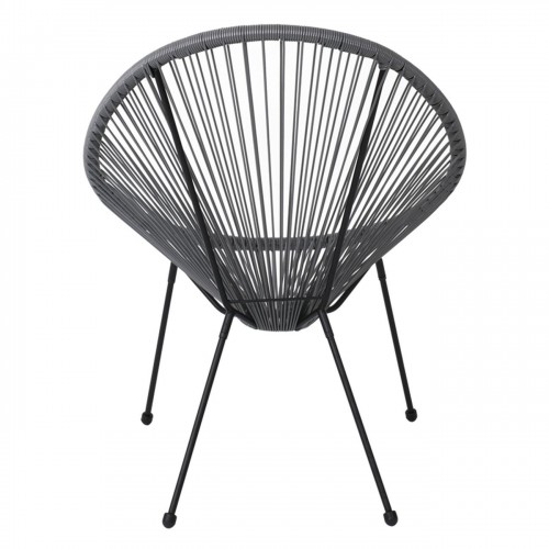 ACAPULCO Πολυθρόνα Μέταλλο Βαφή Μαύρο, Rattan Γκρι 73x76x89cm/Ε245,4 Εξωτερικού Χώρου ACAPULCO Πολυθρόνα Μέταλλο Βαφή Μαύρο, Rattan Γκρι 73x76x89cm/Ε245,4 Εξωτερικού Χώρου