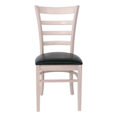ΣΕΤ NATURALE Καρέκλα White Wash, Pu Μαύρο 42x50x91cm/Ε7052 ΣΕΤ NATURALE Καρέκλα White Wash, Pu Μαύρο 42x50x91cm/Ε7052