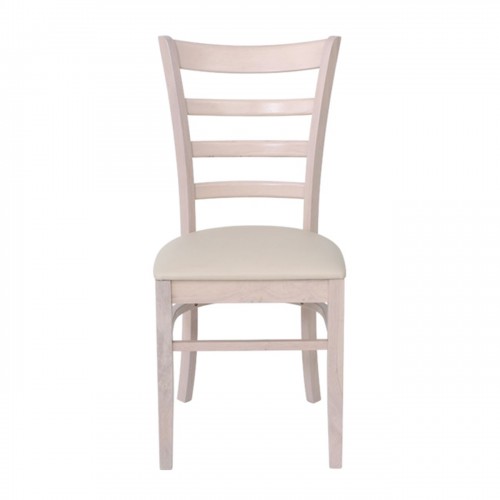 NATURALE Καρέκλα White Wash, Pu Εκρού 42x50x91cm/Ε7052,5 Τραπεζαρία NATURALE Καρέκλα White Wash, Pu Εκρού 42x50x91cm/Ε7052,5 Τραπεζαρία