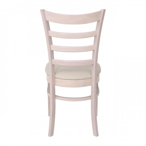NATURALE Καρέκλα White Wash, Pu Εκρού 42x50x91cm/Ε7052,5 Τραπεζαρία NATURALE Καρέκλα White Wash, Pu Εκρού 42x50x91cm/Ε7052,5 Τραπεζαρία