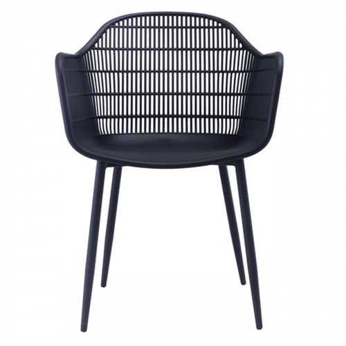 BERRY Πολυθρόνα Μέταλλο Βαφή Μαύρο, PP-UV Μαύρο 58x58x85cm/ΕΜ155,1Μ Εξωτερικού Χώρου BERRY Πολυθρόνα Μέταλλο Βαφή Μαύρο, PP-UV Μαύρο 58x58x85cm/ΕΜ155,1Μ Εξωτερικού Χώρου