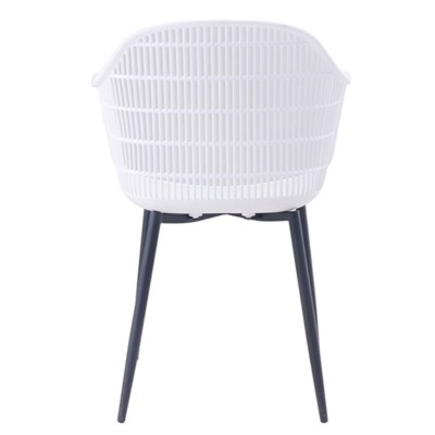 BERRY Πολυθρόνα Μέταλλο Βαφή Μαύρο, PP-UV Λευκό 58x58x85cm/ΕΜ155,2Μ Εξωτερικού Χώρου BERRY Πολυθρόνα Μέταλλο Βαφή Μαύρο, PP-UV Λευκό 58x58x85cm/ΕΜ155,2Μ Εξωτερικού Χώρου