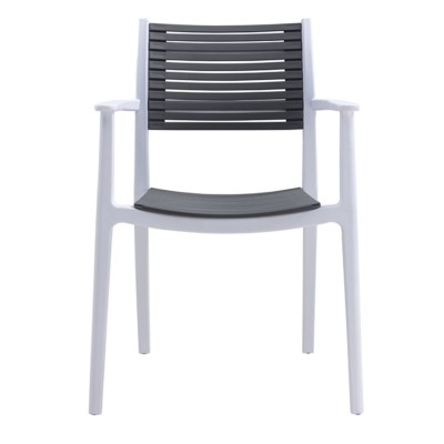 AKRON Πολυθρόνα PP-UV Άσπρο - Γκρι 60x55x85cm/Ε350,12 AKRON Πολυθρόνα PP-UV Άσπρο - Γκρι 60x55x85cm/Ε350,12