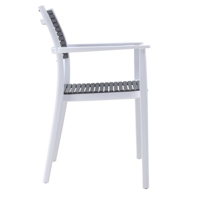 AKRON Πολυθρόνα PP-UV Άσπρο - Γκρι 60x55x85cm/Ε350,12 Εξωτερικού Χώρου AKRON Πολυθρόνα PP-UV Άσπρο - Γκρι 60x55x85cm/Ε350,12 Εξωτερικού Χώρου
