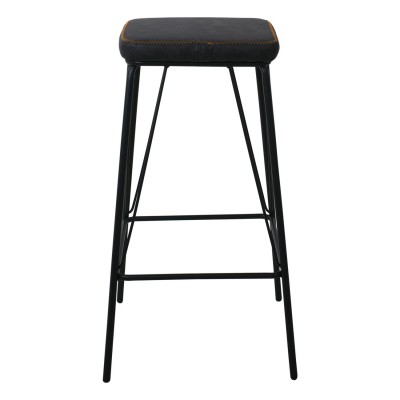 PANTON Σκαμπό BAR, Μέταλλο Βαφή Μαύρο, PU Απόχρωση Vintage Black 43x43x76cm/ΕΜ779,3 Τραπεζαρία PANTON Σκαμπό BAR, Μέταλλο Βαφή Μαύρο, PU Απόχρωση Vintage Black 43x43x76cm/ΕΜ779,3 Τραπεζαρία