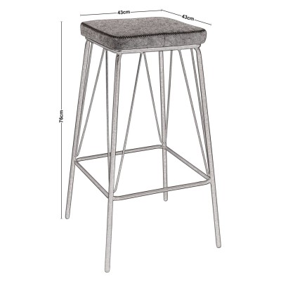 ΣΕΤ PANTON Σκαμπό BAR, Μέταλλο Βαφή Μαύρο, PU Απόχρωση Vintage Brown 43x43x76cm/ΕΜ779,2 ΣΕΤ PANTON Σκαμπό BAR, Μέταλλο Βαφή Μαύρο, PU Απόχρωση Vintage Brown 43x43x76cm/ΕΜ779,2