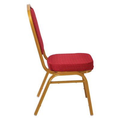 HILTON Καρέκλα Μέταλλο Βαφή Gold, Ύφασμα Κόκκινο 44x55x93cm/ΕΜ513 Καρέκλες HILTON Καρέκλα Μέταλλο Βαφή Gold, Ύφασμα Κόκκινο 44x55x93cm/ΕΜ513 Καρέκλες