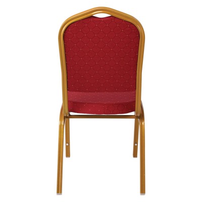 HILTON Καρέκλα Μέταλλο Βαφή Gold, Ύφασμα Κόκκινο 44x55x93cm/ΕΜ513 Καρέκλες HILTON Καρέκλα Μέταλλο Βαφή Gold, Ύφασμα Κόκκινο 44x55x93cm/ΕΜ513 Καρέκλες