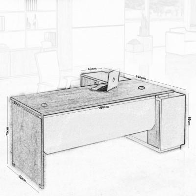PROJECT Γραφείο Αριστερή Γωνία Απόχρωση Sonoma - Γκρι 160x60/140x40cm H.75/65cm/ΕΟ945,L PROJECT Γραφείο Αριστερή Γωνία Απόχρωση Sonoma - Γκρι 160x60/140x40cm H.75/65cm/ΕΟ945,L
