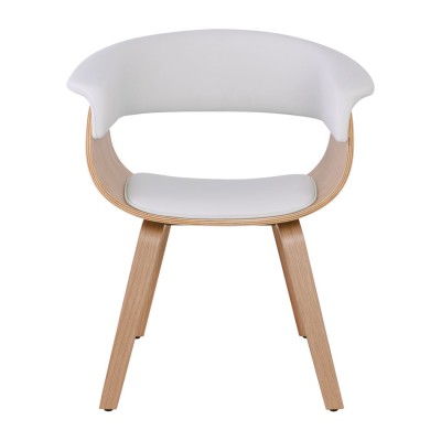 HERMAN Πολυθρόνα Φυσικό - Pu Άσπρο 68x56x77cm/Ε7514,2 HERMAN Πολυθρόνα Φυσικό - Pu Άσπρο 68x56x77cm/Ε7514,2
