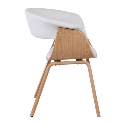HERMAN Πολυθρόνα Φυσικό - Pu Άσπρο 68x56x77cm/Ε7514,2 Σαλόνι HERMAN Πολυθρόνα Φυσικό - Pu Άσπρο 68x56x77cm/Ε7514,2 Σαλόνι