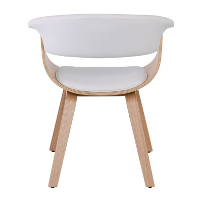 HERMAN Πολυθρόνα Φυσικό - Pu Άσπρο 68x56x77cm/Ε7514,2 Σαλόνι HERMAN Πολυθρόνα Φυσικό - Pu Άσπρο 68x56x77cm/Ε7514,2 Σαλόνι