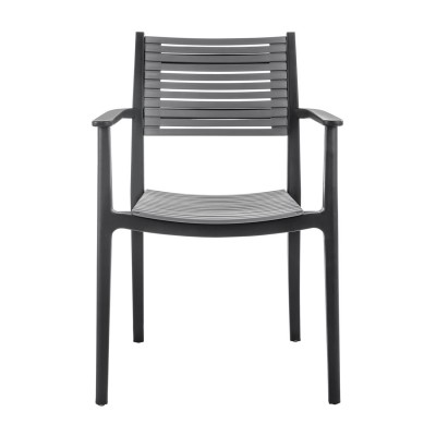 AKRON Πολυθρόνα PP-UV Μαύρο - Γκρι 60x55x85cm/Ε350,31 AKRON Πολυθρόνα PP-UV Μαύρο - Γκρι 60x55x85cm/Ε350,31