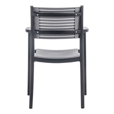 AKRON Πολυθρόνα PP-UV Μαύρο - Γκρι 60x55x85cm/Ε350,31 Εξωτερικού Χώρου AKRON Πολυθρόνα PP-UV Μαύρο - Γκρι 60x55x85cm/Ε350,31 Εξωτερικού Χώρου