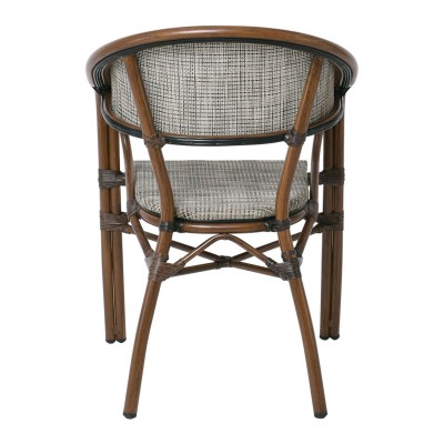 VEGERA Πολυθρόνα Dining Αλουμίνιο Βαφή Καρυδί Textilene Μπεζ 57x58x83cm/Ε258,11 Εξωτερικού Χώρου VEGERA Πολυθρόνα Dining Αλουμίνιο Βαφή Καρυδί Textilene Μπεζ 57x58x83cm/Ε258,11 Εξωτερικού Χώρου