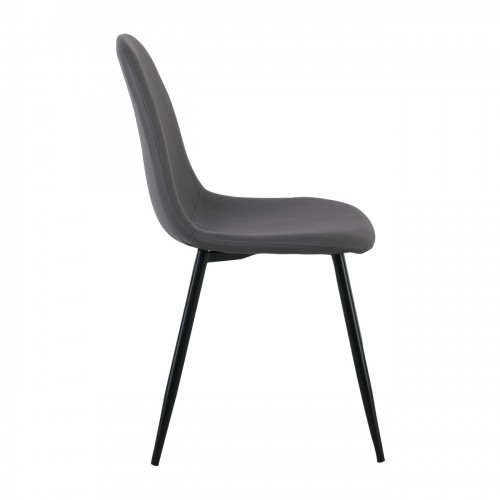 ΣΕΤ CELINA Καρέκλα Μέταλλο Βαφή Μαύρο, Pvc Γκρι 45x54x85cm/ΕΜ907,1ΜP ΣΕΤ CELINA Καρέκλα Μέταλλο Βαφή Μαύρο, Pvc Γκρι 45x54x85cm/ΕΜ907,1ΜP