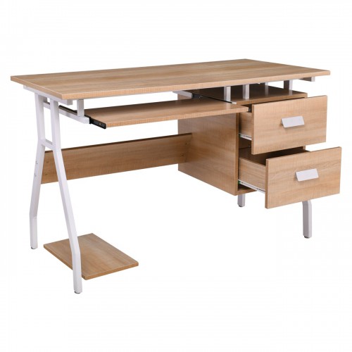 UNIT Γραφείο Η/Υ Μέταλλο Βαφή Άσπρο, Melamine Απόχρωση Sonoma 120x60x73cm/ΕΟ434 Έπιπλα Γραφείου UNIT Γραφείο Η/Υ Μέταλλο Βαφή Άσπρο, Melamine Απόχρωση Sonoma 120x60x73cm/ΕΟ434 Έπιπλα Γραφείου