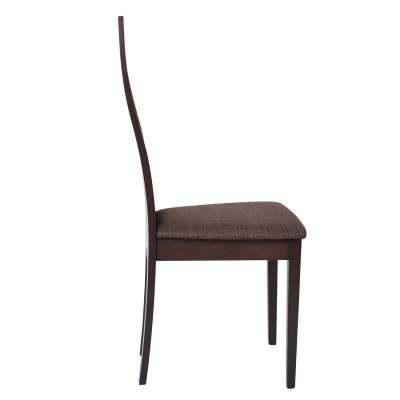 ΣΕΤ MILENO Καρέκλα Οξιά Καρυδί Burn Beech Ύφασμα Καφέ 46x47x103cm/Ε7675 ΣΕΤ MILENO Καρέκλα Οξιά Καρυδί Burn Beech Ύφασμα Καφέ 46x47x103cm/Ε7675