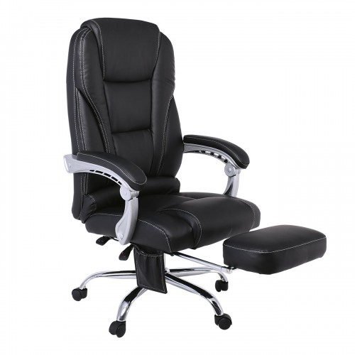 BF8550 Massage Relax Πολυθρόνα Γραφείου Διευθυντή, Βάση Χρώμιο με Υποπόδιο, Pu Μαύρο 68x64-135x118/127cm/ΕΟ284,1 BF8550 Massage Relax Πολυθρόνα Γραφείου Διευθυντή, Βάση Χρώμιο με Υποπόδιο, Pu Μαύρο 68x64-135x118/127cm/ΕΟ284,1