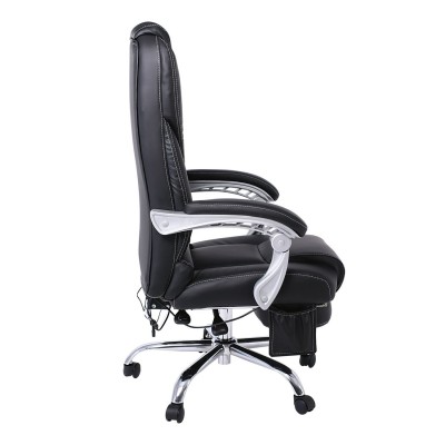 BF8550 Massage Relax Πολυθρόνα Γραφείου Διευθυντή, Βάση Χρώμιο με Υποπόδιο, Pu Μαύρο 68x64-135x118/127cm/ΕΟ284,1 BF8550 Massage Relax Πολυθρόνα Γραφείου Διευθυντή, Βάση Χρώμιο με Υποπόδιο, Pu Μαύρο 68x64-135x118/127cm/ΕΟ284,1