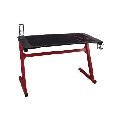 GAMING Γραφείο 120x60cm τ.Carbon Μέταλλο Βαφή Κόκκινο 120x60x75cm/ΕΟ416,1 Έπιπλα Γραφείου