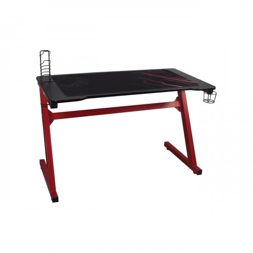 GAMING Γραφείο 120x60cm τ.Carbon Μέταλλο Βαφή Κόκκινο 120x60x75cm/ΕΟ416,1 Έπιπλα Γραφείου