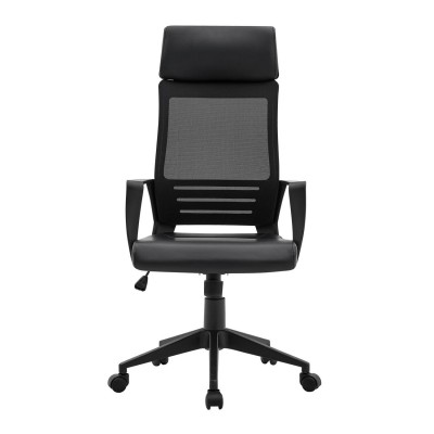 BF2500 Πολυθρόνα Γραφείου Διευθυντή Mesh Μαύρο - Pu Μαύρο 58x62x116/126cm/ΕΟ607,1 BF2500 Πολυθρόνα Γραφείου Διευθυντή Mesh Μαύρο - Pu Μαύρο 58x62x116/126cm/ΕΟ607,1