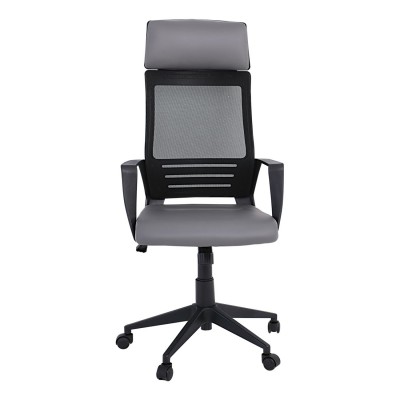 BF2500 Πολυθρόνα Γραφείου Διευθυντή Mesh Μαύρο - Pu Γκρι 58x62x116/126cm/ΕΟ607,2 BF2500 Πολυθρόνα Γραφείου Διευθυντή Mesh Μαύρο - Pu Γκρι 58x62x116/126cm/ΕΟ607,2