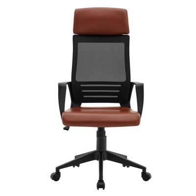 BF2500 Πολυθρόνα Γραφείου Διευθυντή Mesh Μαύρο - Pu Καφέ 58x62x116/126cm/ΕΟ607,3 BF2500 Πολυθρόνα Γραφείου Διευθυντή Mesh Μαύρο - Pu Καφέ 58x62x116/126cm/ΕΟ607,3