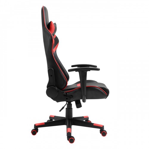 BF9050 Gaming Πολυθρόνα Γραφείου, Ανάκλιση Πλάτης έως 90°, Pu Μαύρο - Κόκκινο 67x69x124/134cm/ΕΟ588,1
