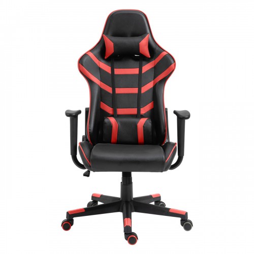 BF9050 Gaming Πολυθρόνα Γραφείου, Ανάκλιση Πλάτης έως 90°, Pu Μαύρο - Κόκκινο 67x69x124/134cm/ΕΟ588,1